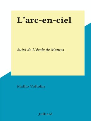 cover image of L'arc-en-ciel